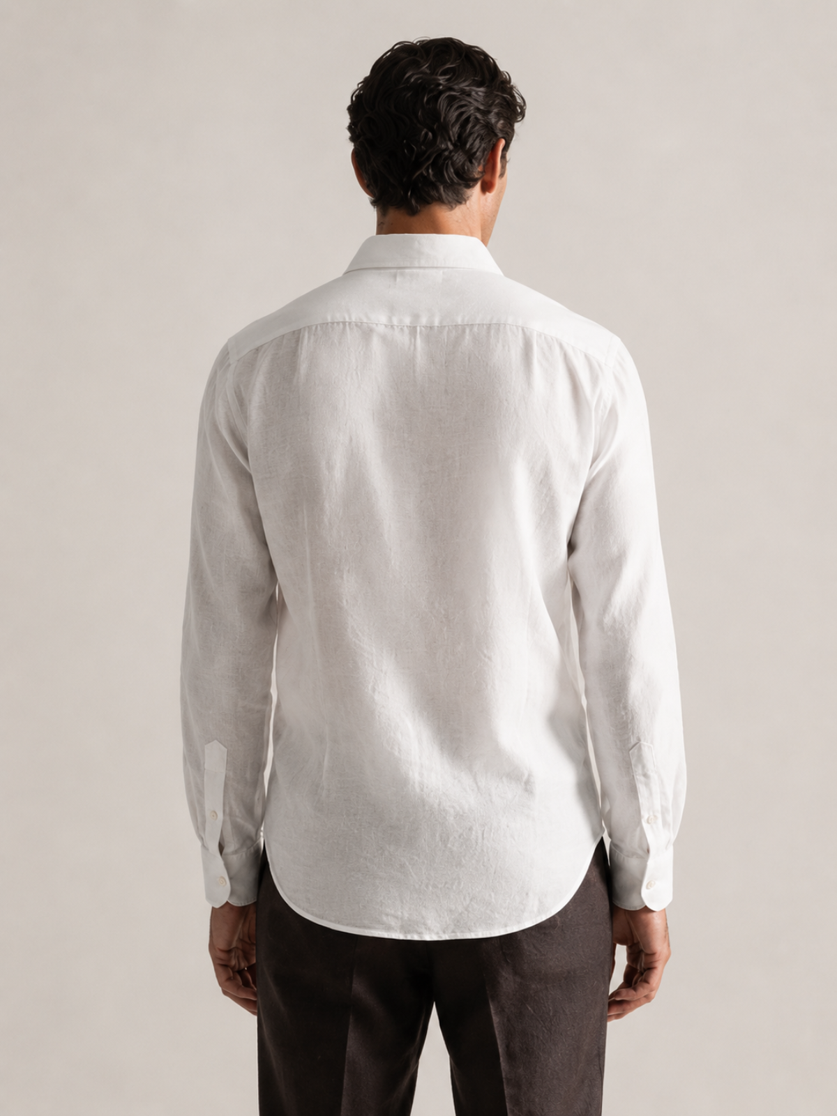 SIGNATURE LINEN SHIRT WHITE