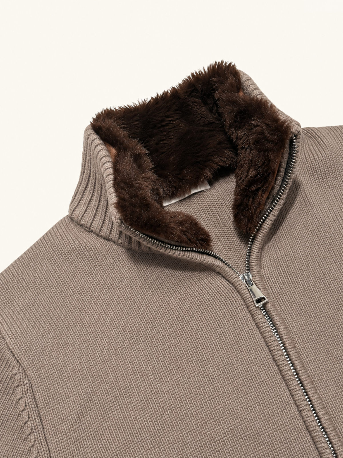 ELYSIAN FUR BLOUSON TAUPE