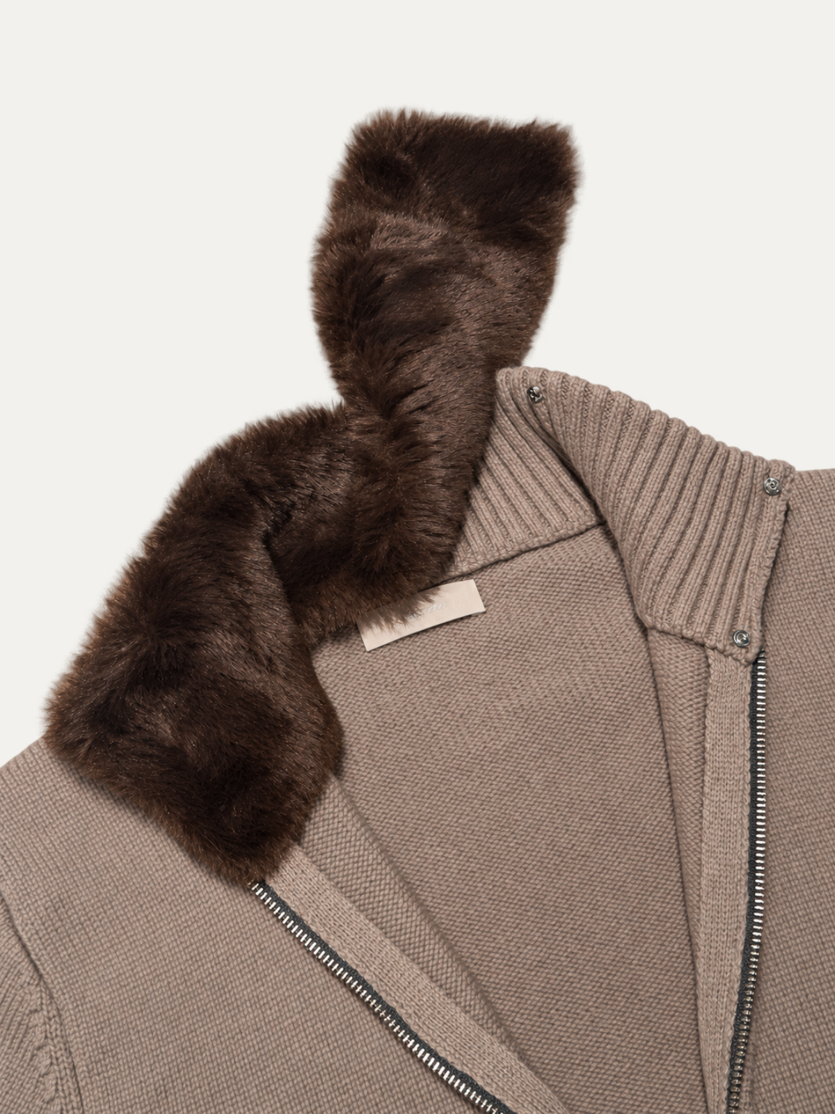 ELYSIAN FUR BLOUSON TAUPE